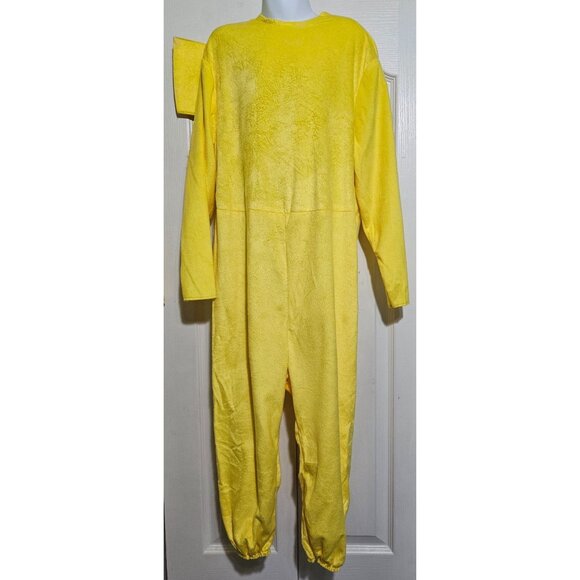 Pokémon Pikachu Costume Face Hat Plush Jumpsuit Tail Halloween Disguise Kids 4-6 - Picture 4 of 8